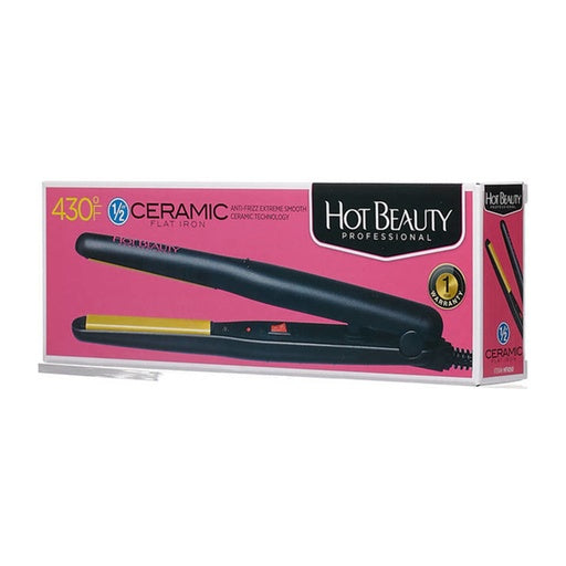 Hot Beauty Ceramic Flat Iron 1/2"