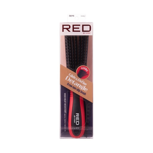 Red By Kiss Glide and Define Detangle Brush (Black)
