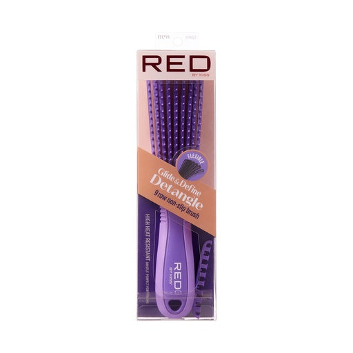 Red By Kiss Glide and Define Detangle Brush (Purple)