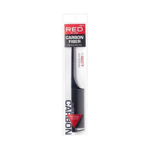 Red By Kiss Carbon Parting Rat Tail Comb