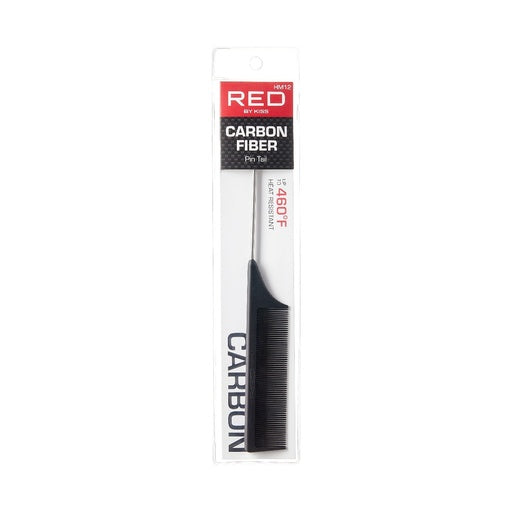Red By Kiss Carbon Fiber Pin Tail Comb