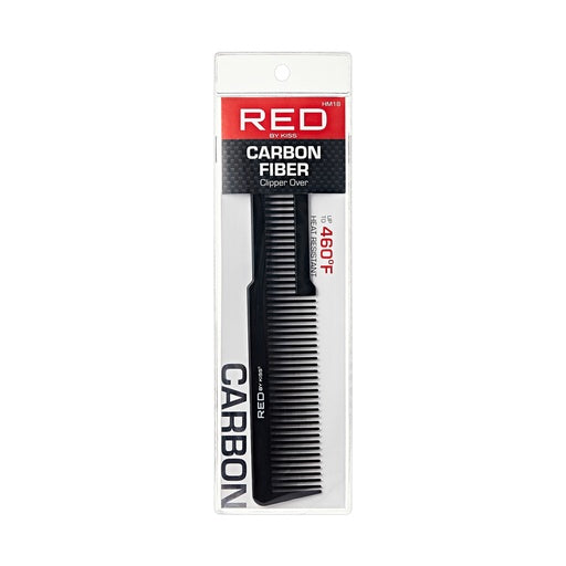 Red by Kiss Carbon Fiber Clipper Over Comb  (EDIT BARCODE)