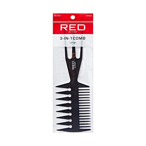 Red By Kiss Large 3-IN-1 Comb