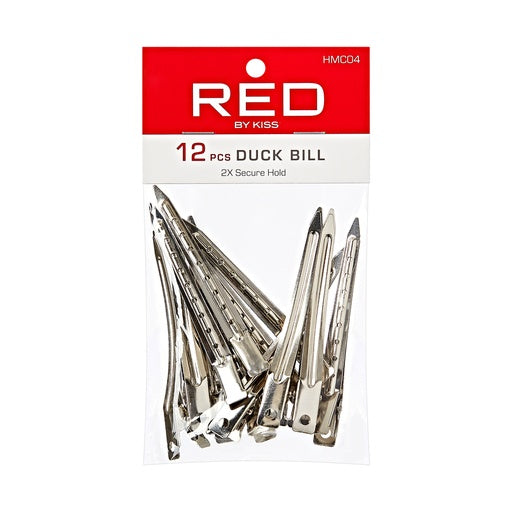 Red By Kiss Duck Bill Clips 12pcs
