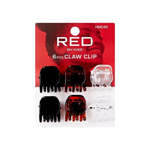 Red By Kiss Hair Claw Clip 6pcs ((Mini)