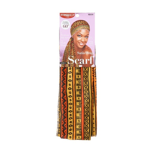 Red By Kiss Satin Wrap Scarf (Aztec 1)