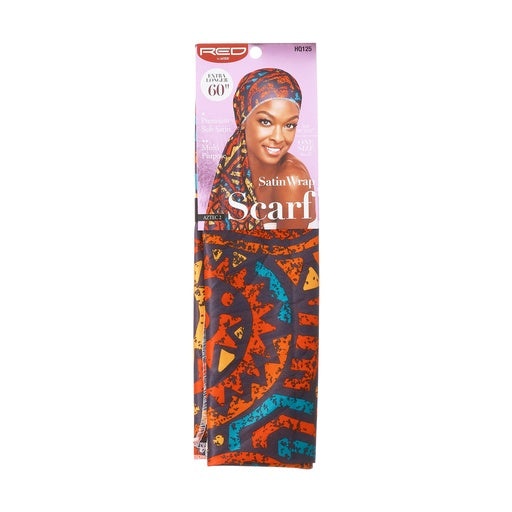 Red By Kiss Satin Wrap Scarf (Aztec 2)