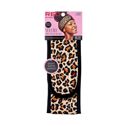 Red By Kiss Velcro Spa Headband (Leopard)