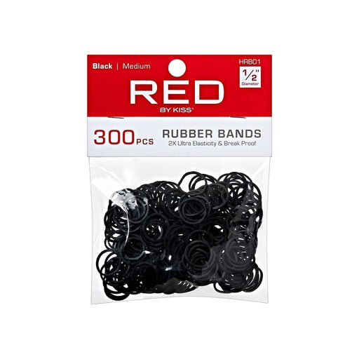 Red By Kiss Rubber Band Medium (300ct)