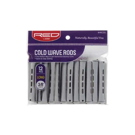 Red By Kiss Cold Wave Rods 3/8" Diameter Long (12pcs)