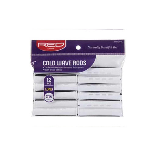 Red By Kiss Cold Wave Rods 7/16" Diameter Long (12pcs)