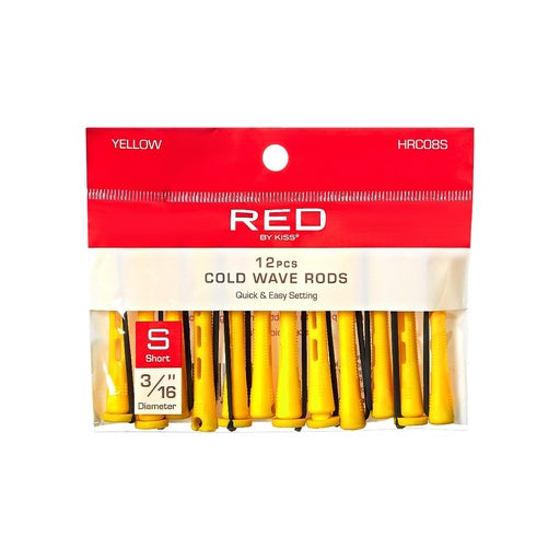 Red By Kiss Cold Wave Rods 3/16" Diameter Short (12pcs)