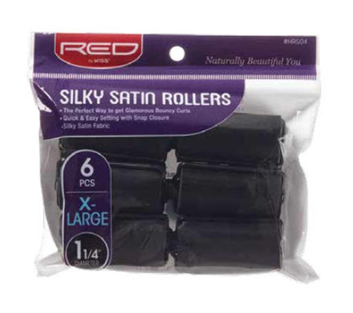 Red By Kiss Silky Satin Roller 1/4" Diameter X-Large (6pcs)