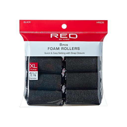 Red By Kiss Foam Rollers 1 1/4" Diameter X-Large (8pcs)