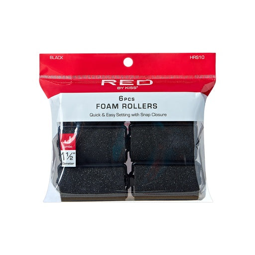 Red By Kiss Foam Rollers 1 1/2" Diameter Jumbo (6pcs)