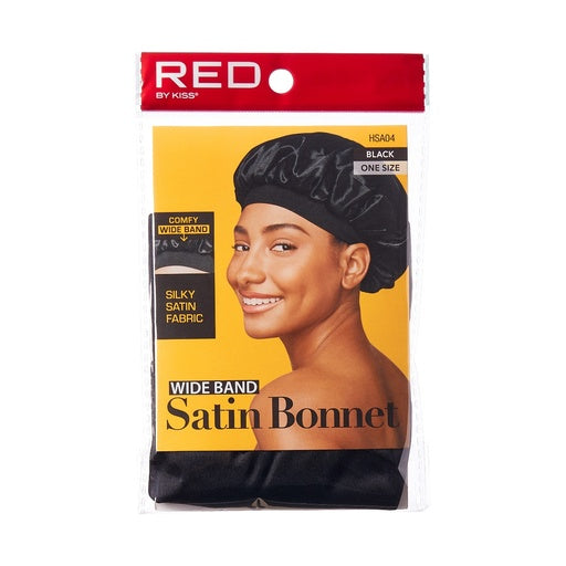Red By Kiss Wide Band Satin Bonnet One Size