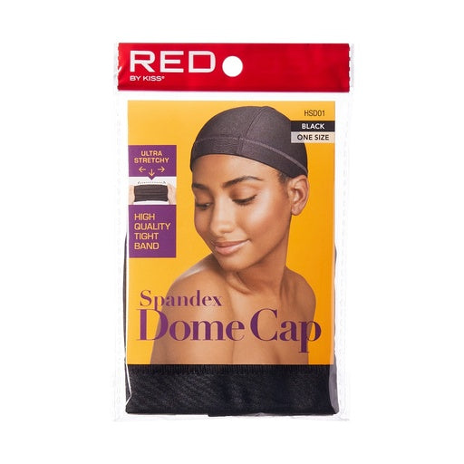 Red By Kiss Spandex Dome Cap (Black)