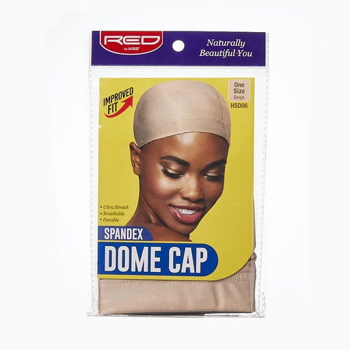 Red By Kiss Spandex Dome Cap (Beige)