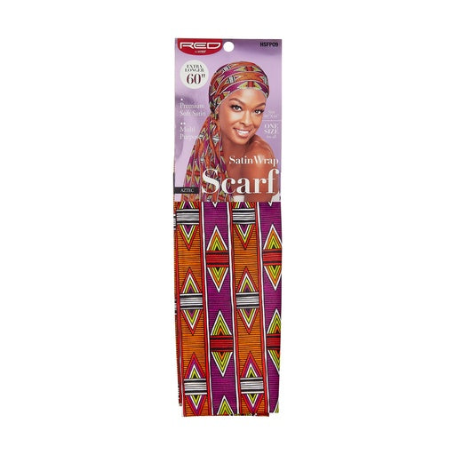Red By Kiss Satin Wrap Scarf (Aztec)