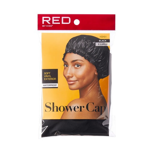Red By Kiss Shower Cap Extra Large (Black)