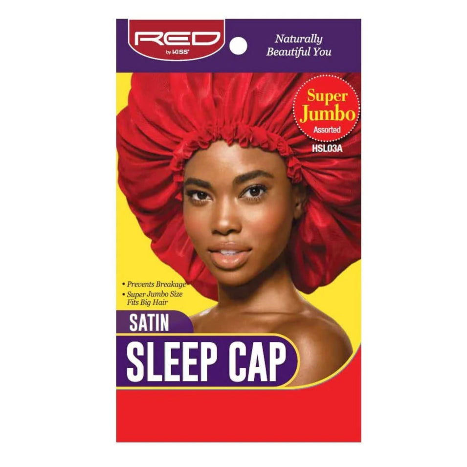 Red By Kiss Silky Satin Sleep Cap Super Jumbo (Assorted)