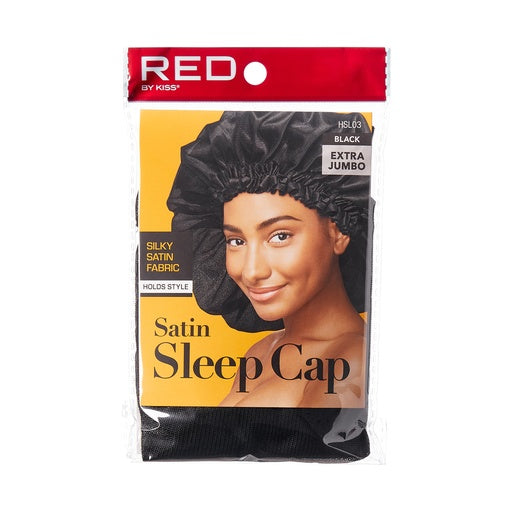 Red By Kiss Silky Satin Sleep Cap Super Jumbo (Black)