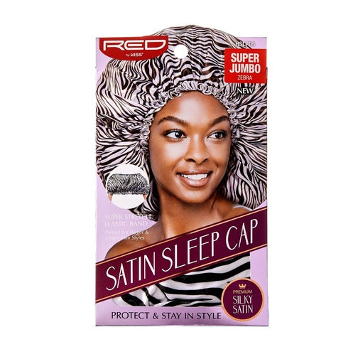 Red By Kiss Silky Satin Sleep Cap Super Jumbo (Zebra)