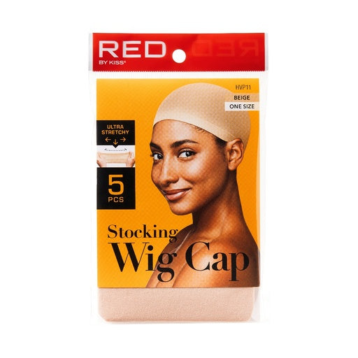 Red By Kiss Stocking Wig Cap 5pcs (Beige)