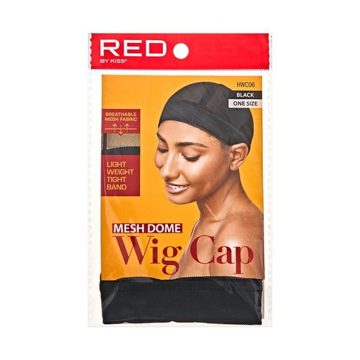 Red By Kiss Mesh Dome Wig Cap (Black)