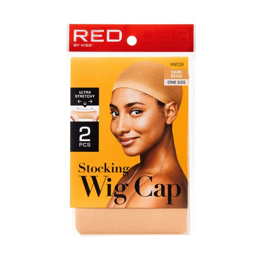 Red By Kiss Stocking Wig Cap 2pcs (Dark Beige)