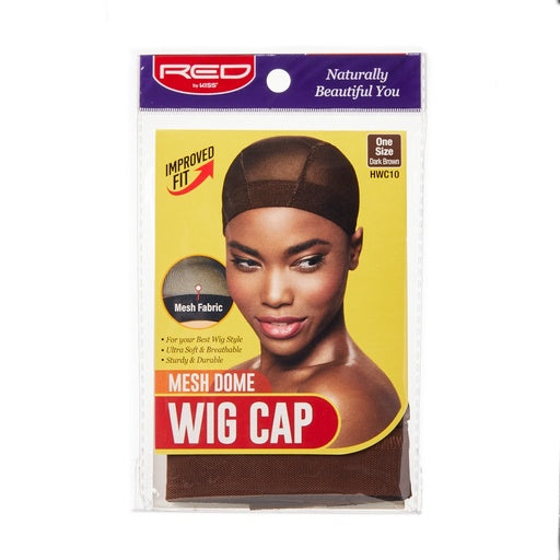 Red By Kiss Mesh Dome Wig Cap (Dark Brown)