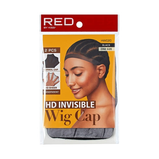 Red By Kiss HD Invisible Wig Cap 2pcs (Black)