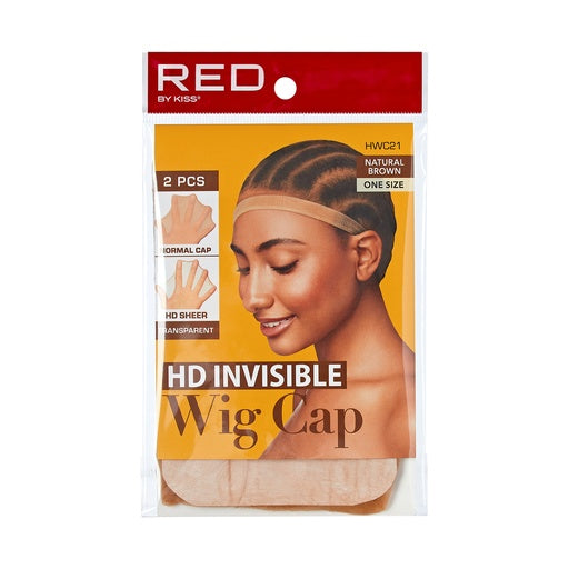 Red By Kiss HD Invisible Wig Cap 2pcs (Natural Brown)