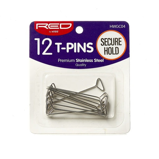 Red By Kiss T-Pins Silver Metal (12pcs)