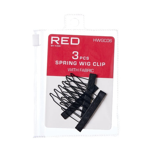 Red By Kiss Spring Wig Clip With Fabric6pcs