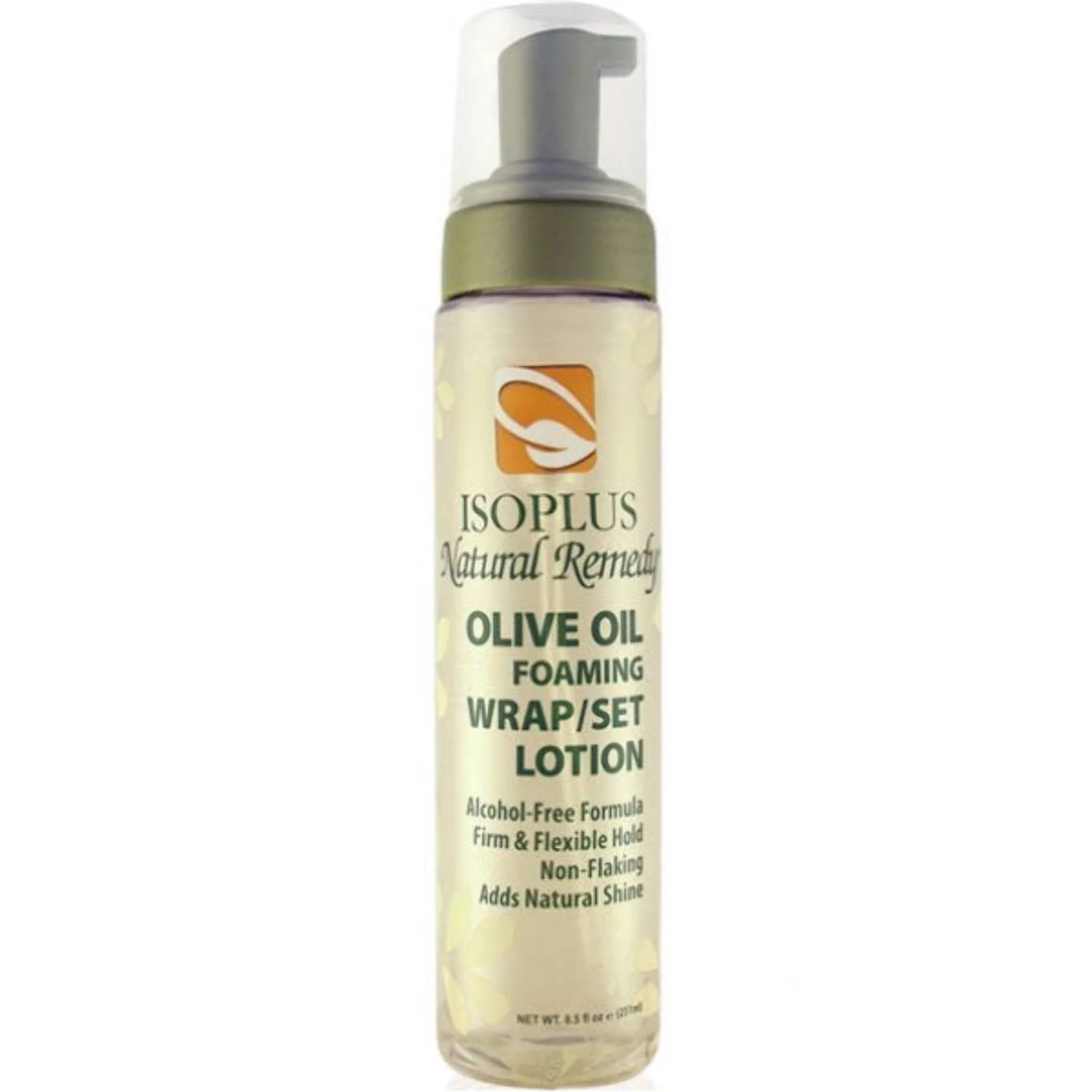 Isoplus Natural Remedy Olive Oil Foaming Wrap/Set Lotion 8.5oz