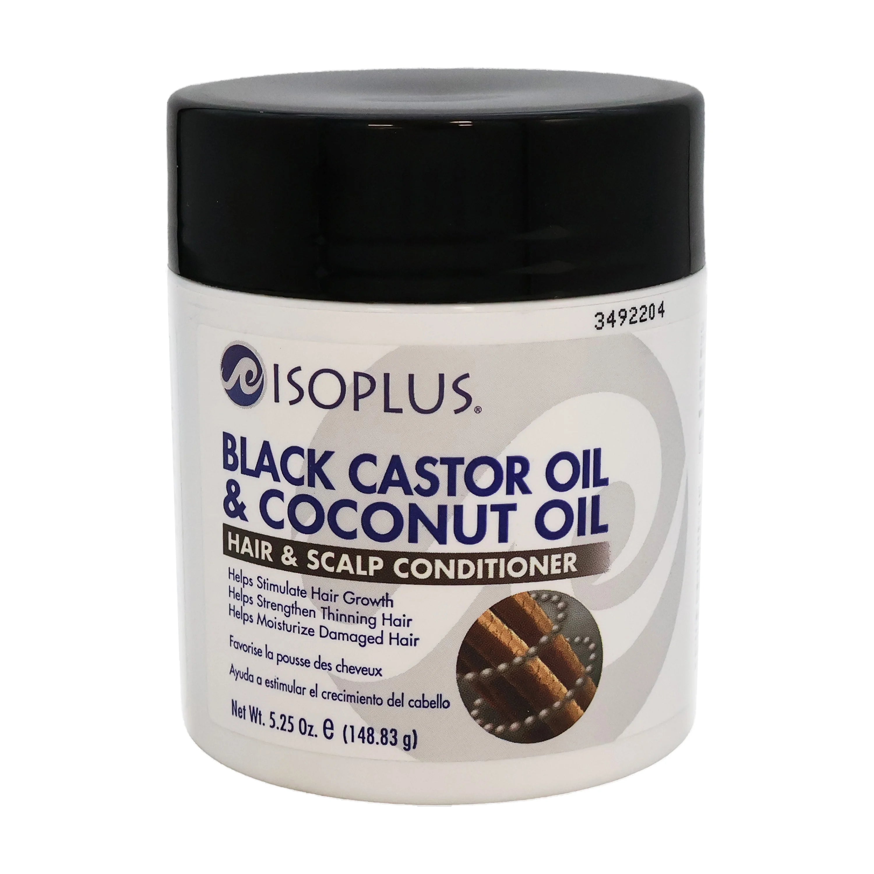 Isoplus Black Castor Oil Coconut Oil Hair Scalp Conditioner 5.25oz