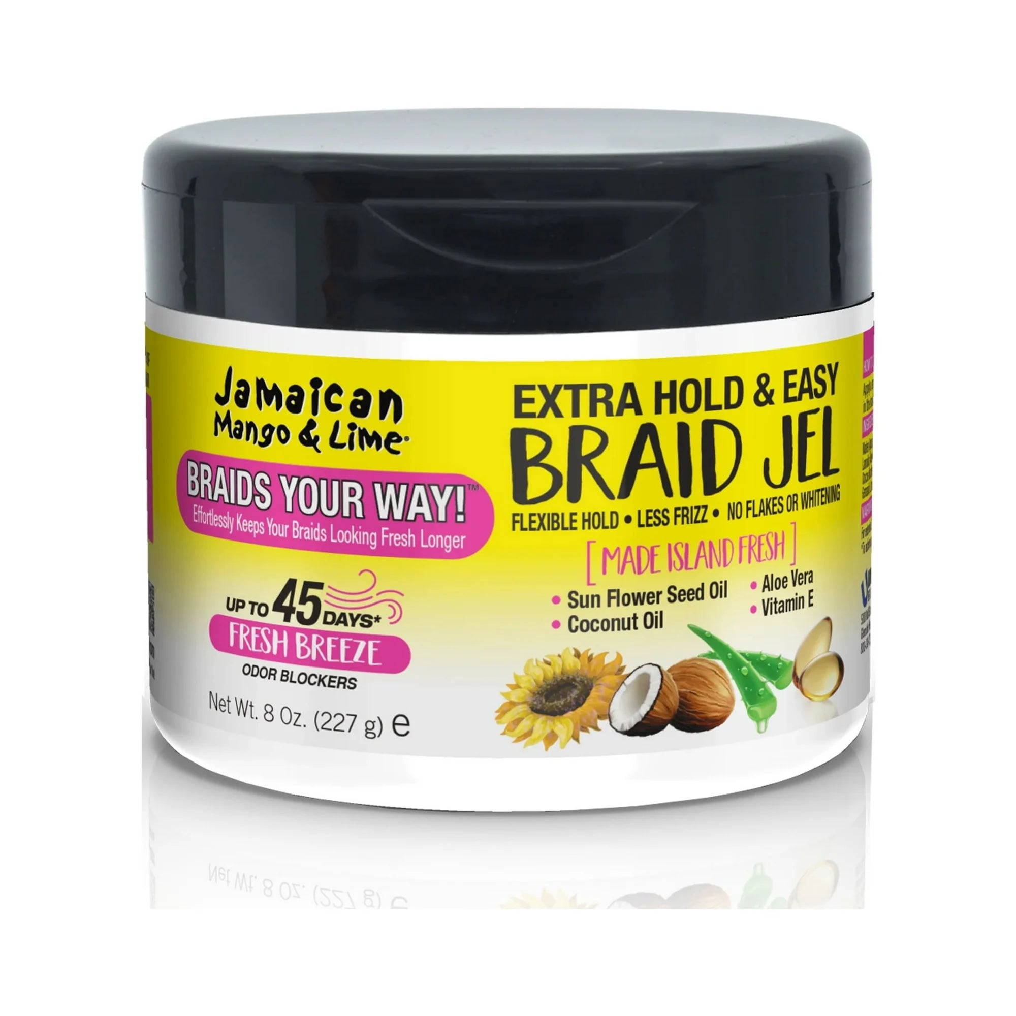 Jamaican Mango Lime Braids Your Way  Extra Hold & Easy Braid Jel  8oz