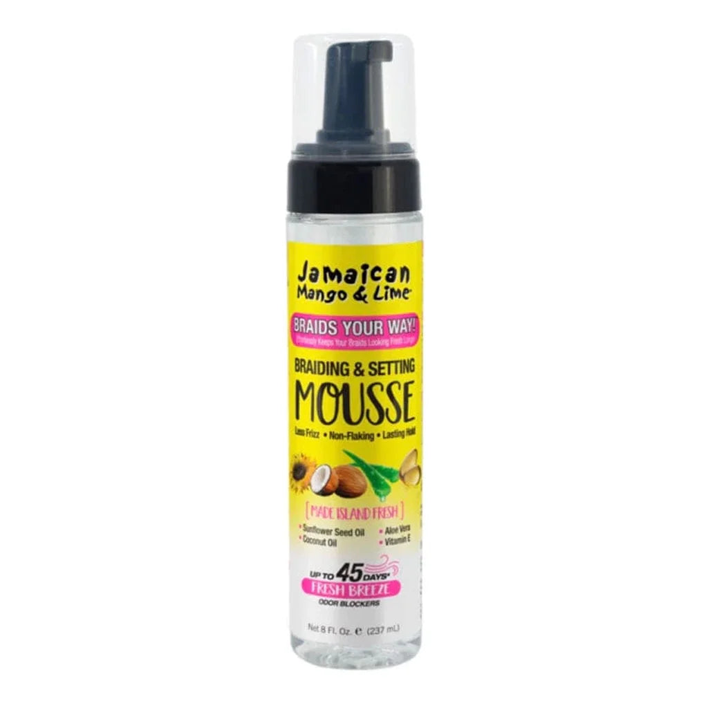 Jamaican Mango & Lime  Braids Your Way  Braiding & Setting Mousse 8oz