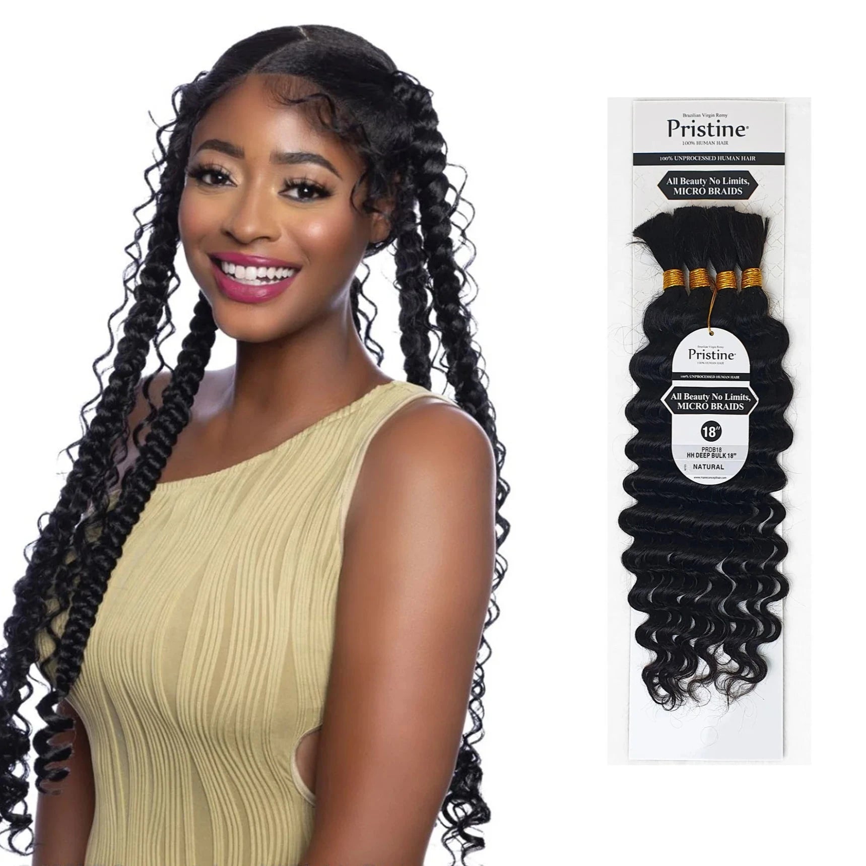 Mane Concept Pristine Deep Bulk 100% Human Hair