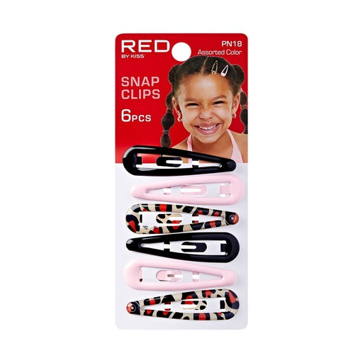 Red By Kiss Kids Snap Clip 6pcs (Assorted)