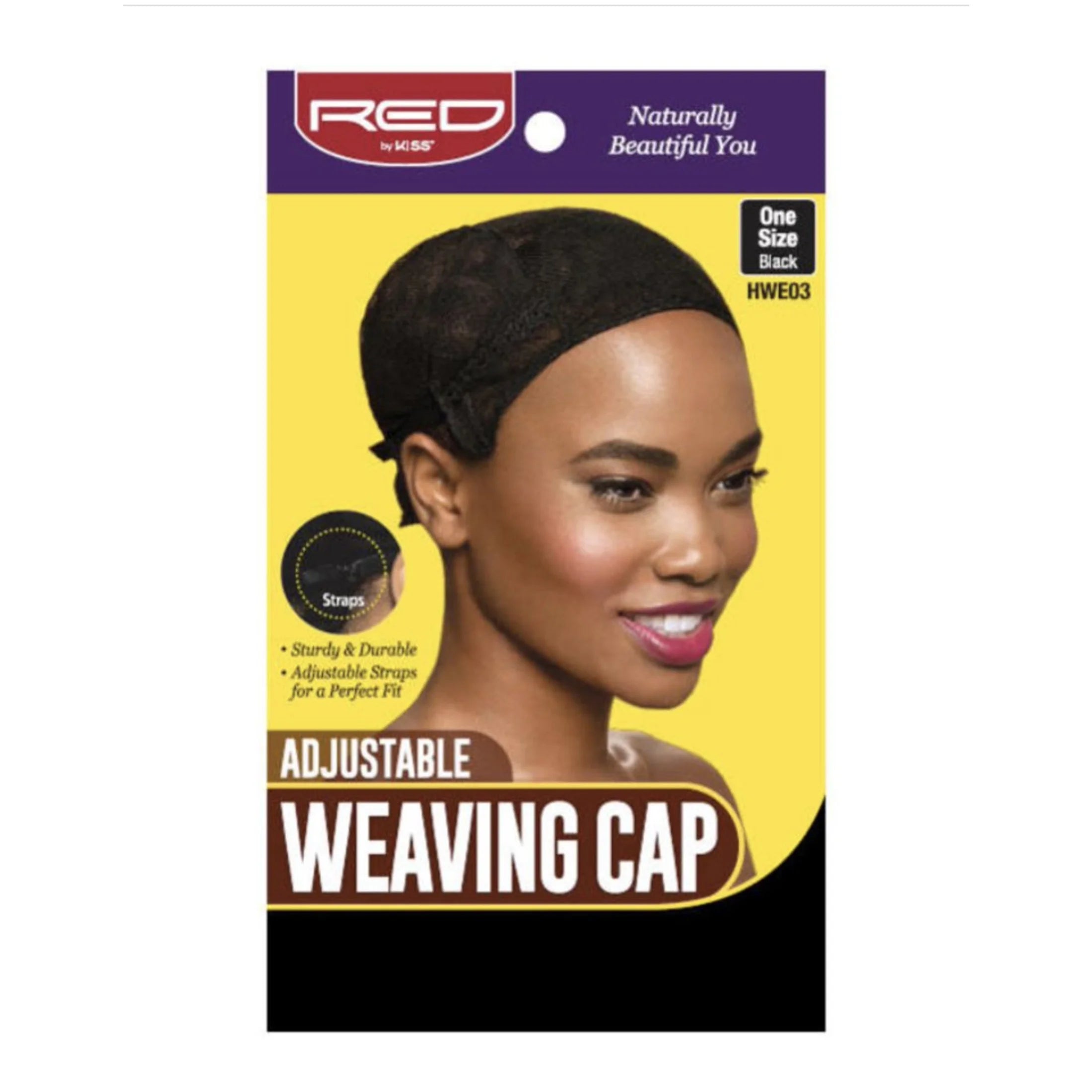 Red By Kiss Adjustable Weaving Cap (Black)