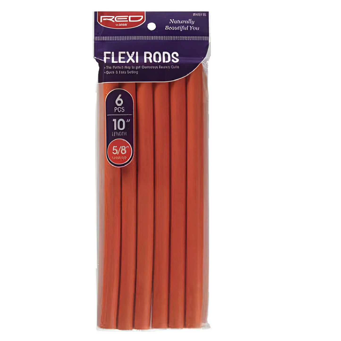 red By Kiss Flexi Rods 10" Length 5/8" Diameter (6pcs)