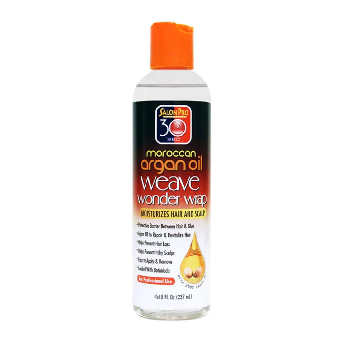 Salon Pro 30 SEC Moroccan Argan Oil Weave Wonder Wrap (Clear)