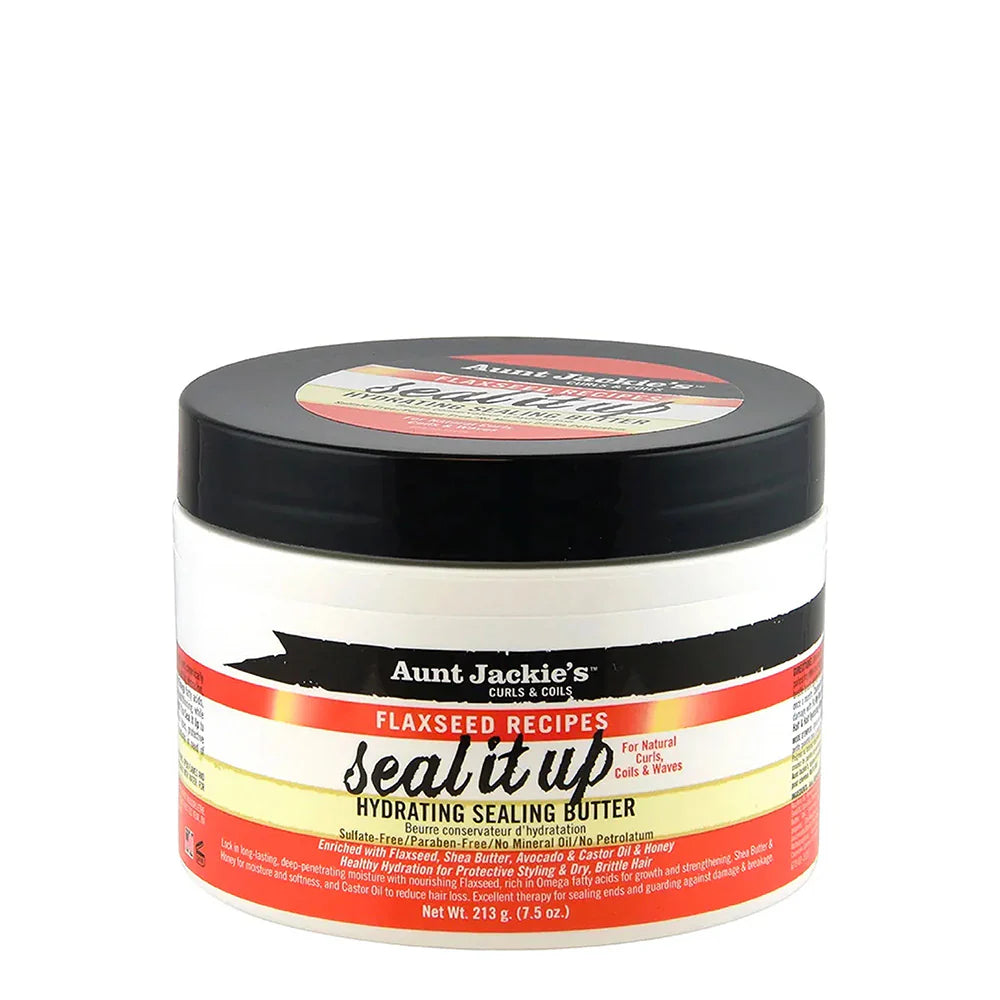 Aunt Jackie's Flaxseed Recipes Seal It Up Hydrating Sealing Butter 8oz