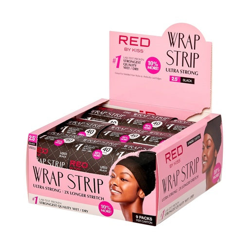Red By Kiss Wrap Strips 2.5″ (44 Strips, 9 Packs)