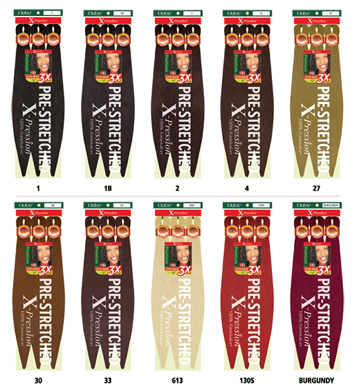 Outre 3X X-Pression Pre-Stretched Braid Hair 52"