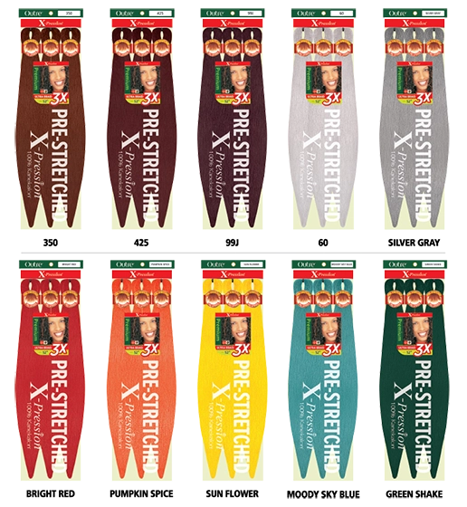 Outre 3X X-Pression Pre-Stretched Braid Hair 52"