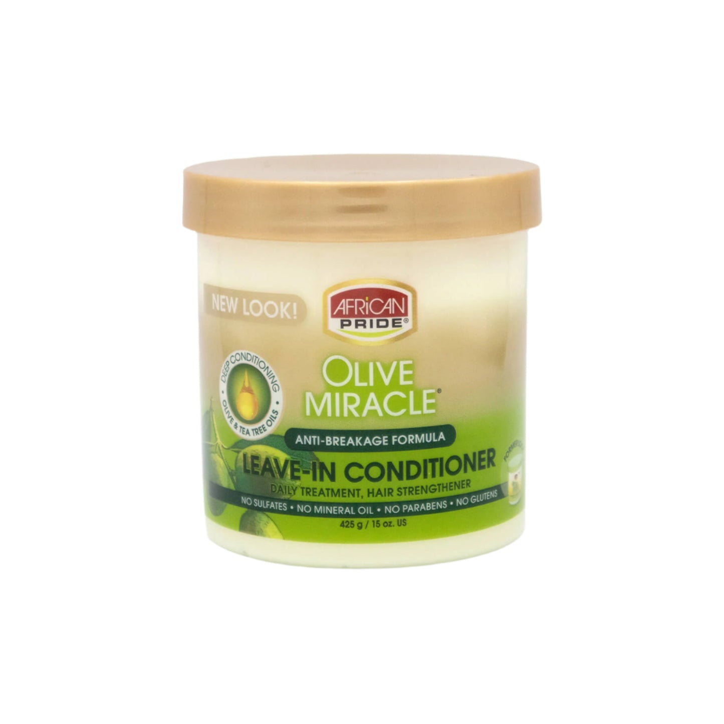 African Pride Olive Miracle Leave-In Conditioner Creme 15oz