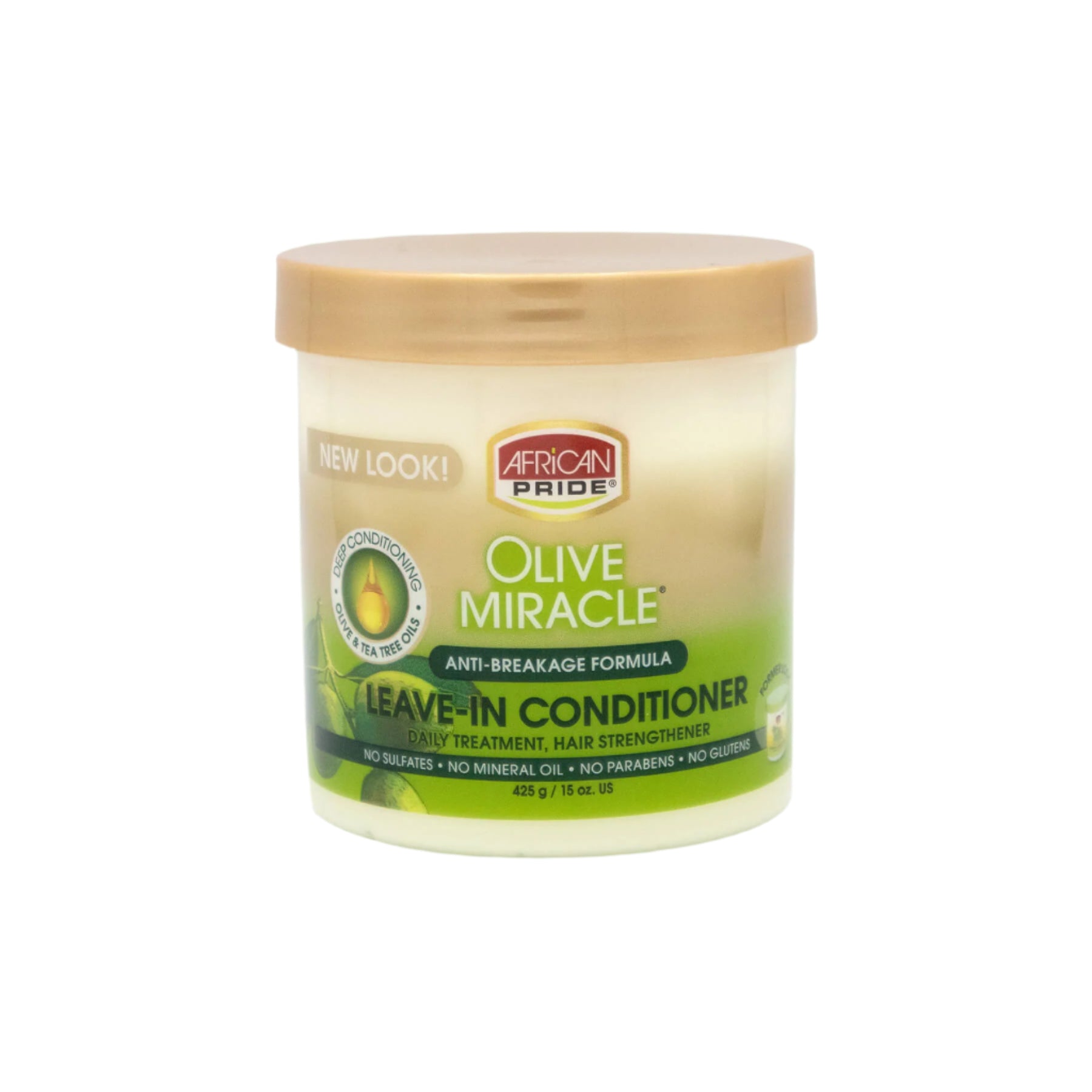 African Pride Olive Miracle Leave-In Conditioner Creme 15oz